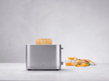 Enfinigy Toaster 2 mit Brötchenaufsatz silber