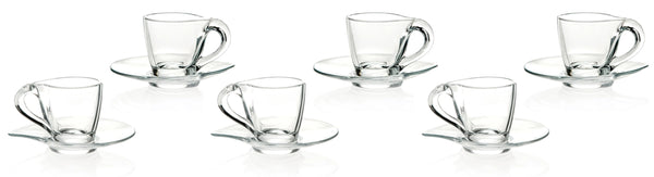 6er Set Happy - Espressotassen H6.6 cm, 10.2cl