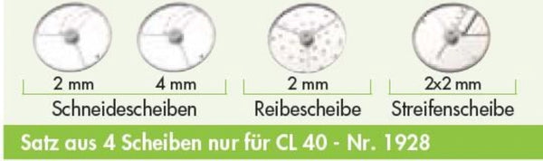 Satz aus 4 Scheiben nur für CL40