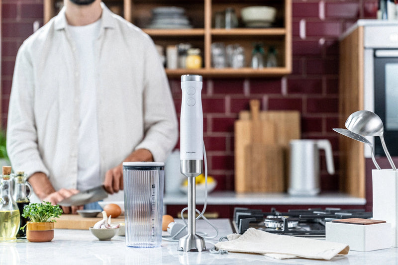 Enfinigy Stabmixer inkl. Becher u Vakuumdeckel silber